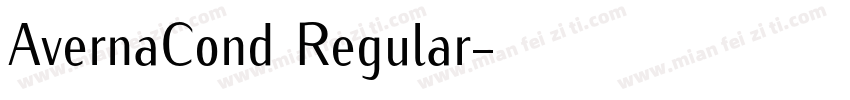 AvernaCond Regular字体转换